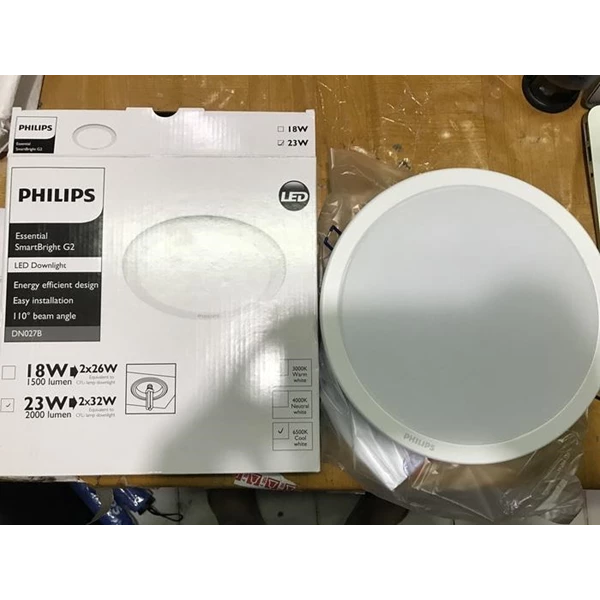 Lampu Downlight LED Philips DN027B 4" LED3 CW / WW