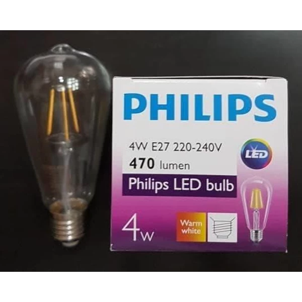 Bohlam LEDclassic Philips ST64 4W E27 Non DIM