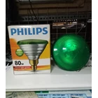 Lampu PAR38 PHILIPS PARTYTONE 80W Green - Lampu Sorot warna HIJAU 1