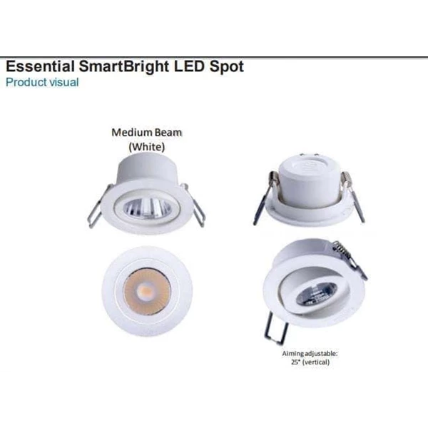 Lampu Spotlight LED PHILIPS Recessed RS022B 3W LED2 MB WH ENG - Warm White
