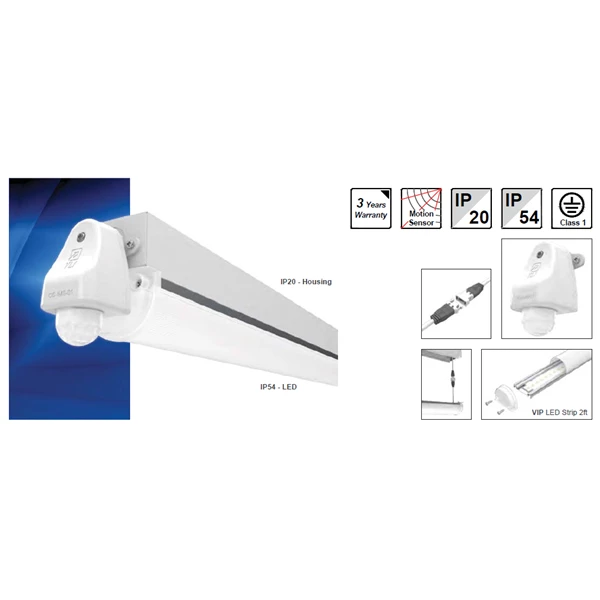 YLI VIP B LED Batten with IR Sensor and Dimmable